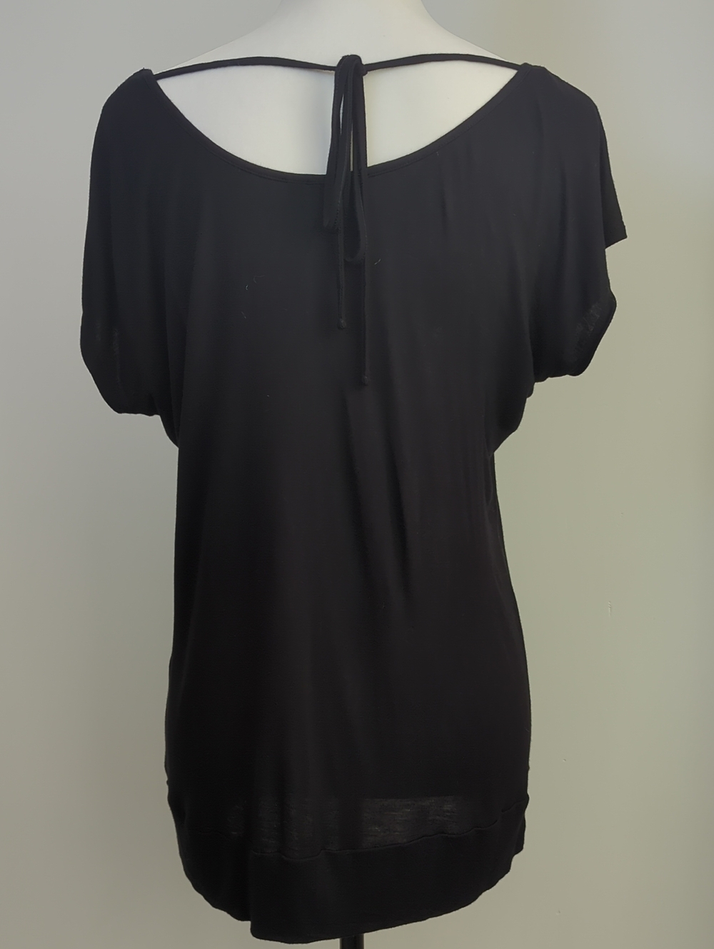 Apt 9 Black Sleeveless Studded Faux Statement Necklace Top LARGE - Picture 8 of 14